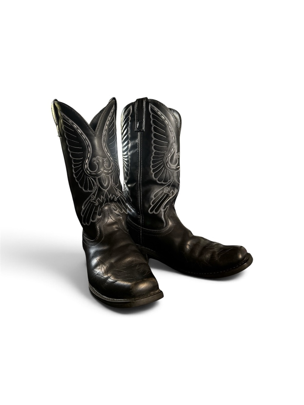 Laredo Gainesville Black Leather Men’s Cowboy Boot Size:10